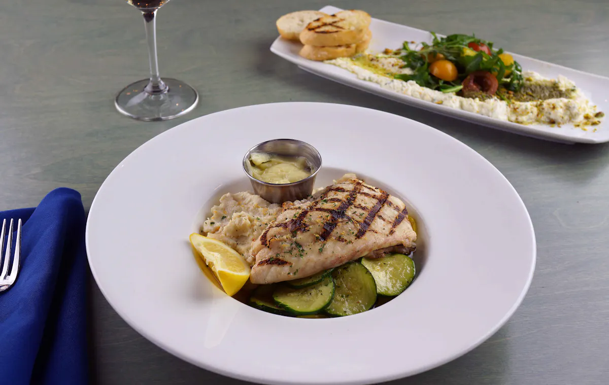 a plate of food on a table